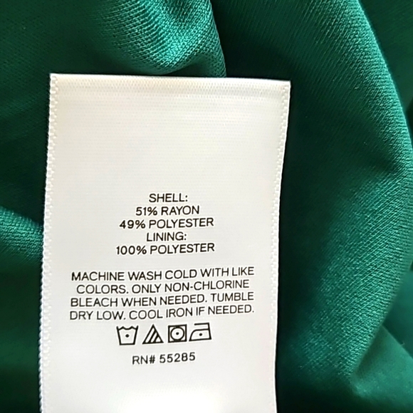 Express Satin Halter Slit Midi Green Cocktail Dress - Picture 8 of 8